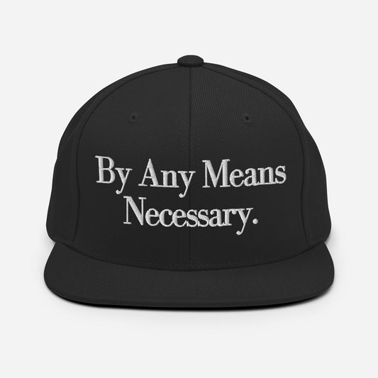 By ANY means necessary. Snapback Hat