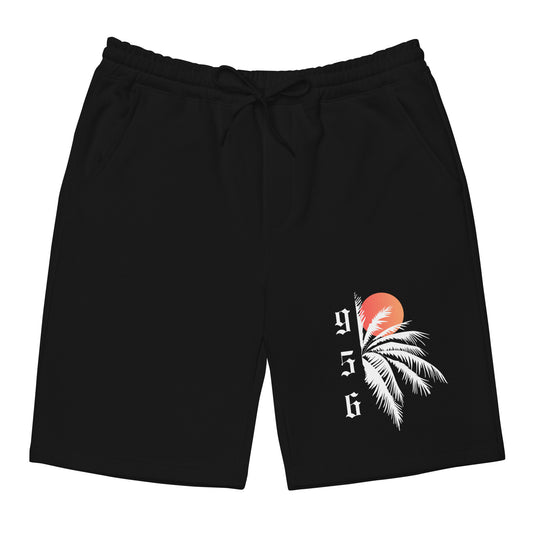 RGV 956 Palm Tree Sun Men's fleece shorts