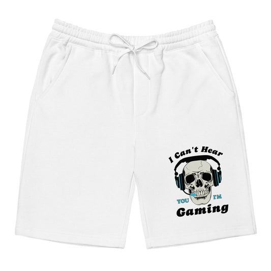 I Can't Hear You I'm GAMING Men's fleece shorts