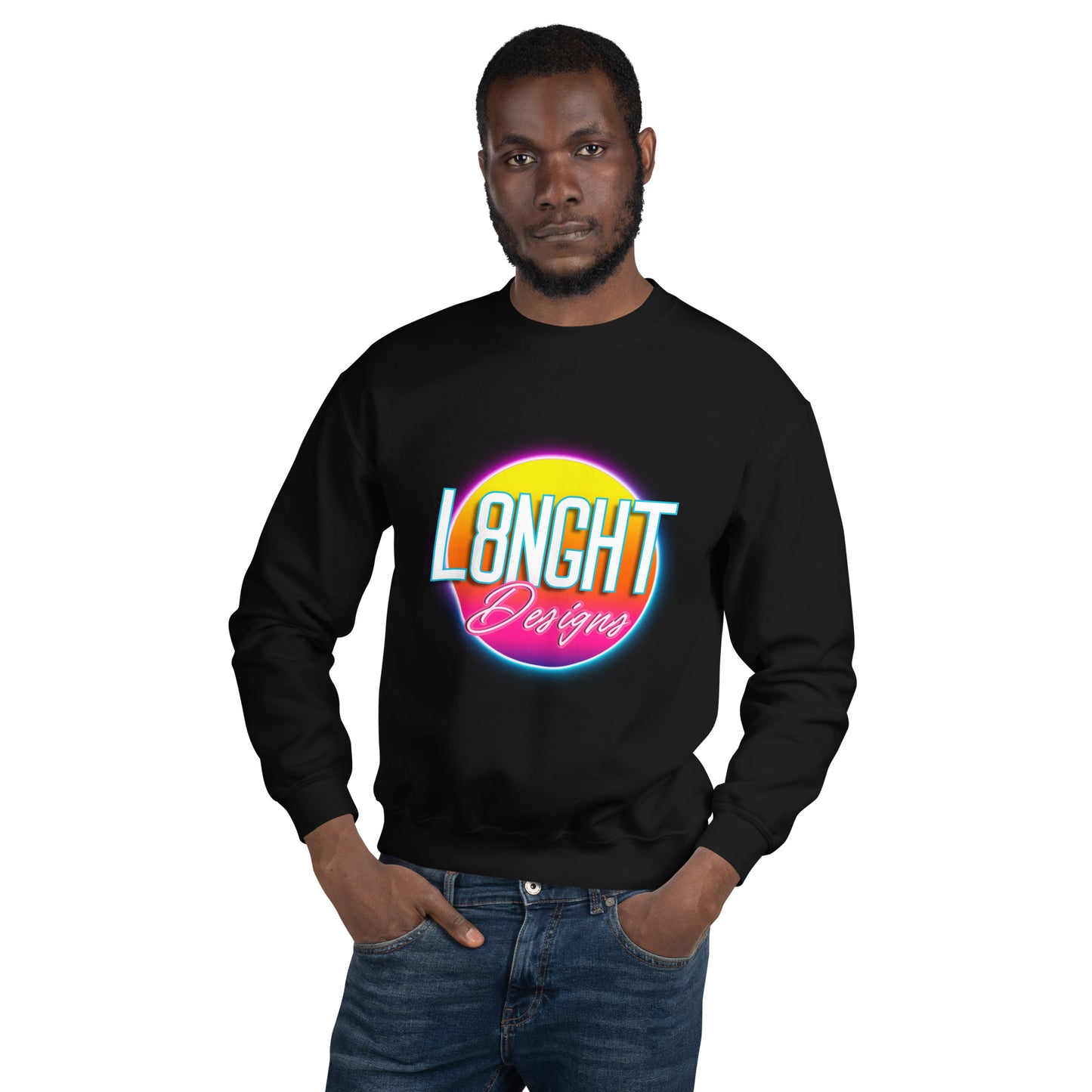 L8NGHT 3D neon logo Unisex Sweatshirt