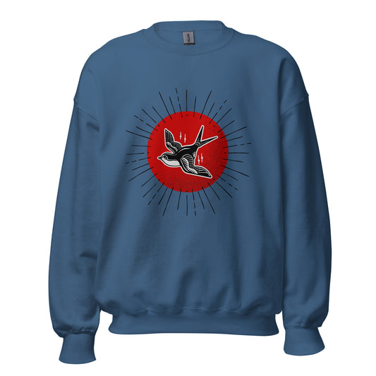 Red Sun Sparrow Unisex Sweatshirt