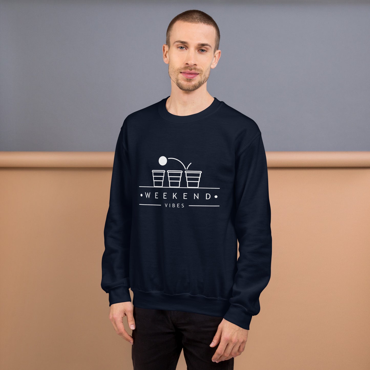 Weekend Vibes Beer Pong Unisex Sweatshirt