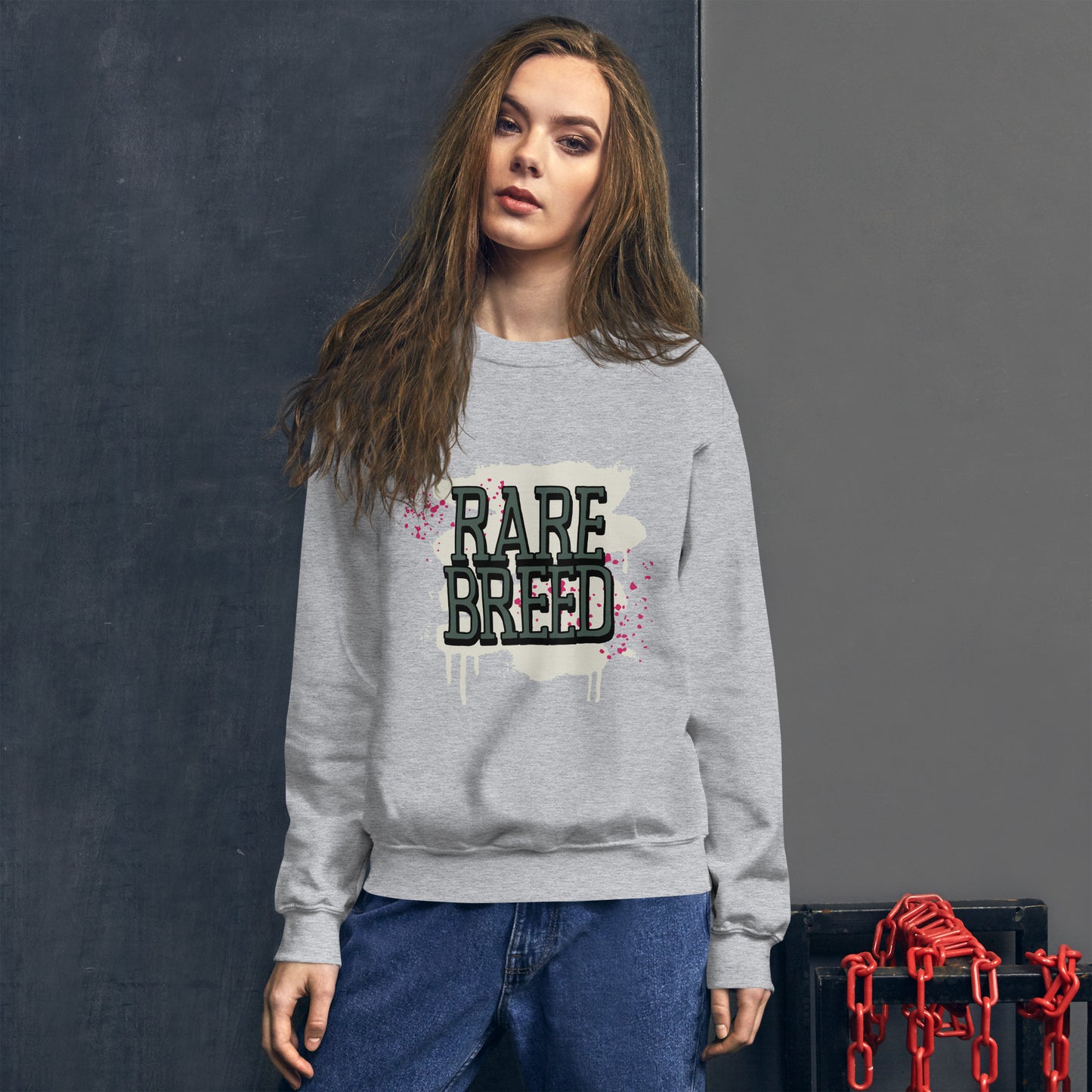 Rare Breed Graffiti Splatter Unisex Sweatshirt