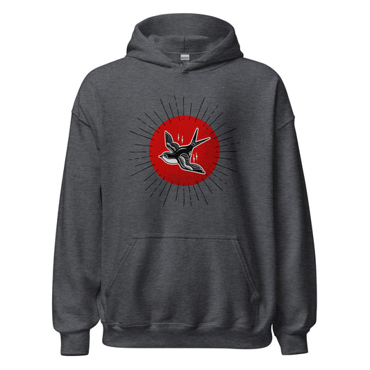 Red Sun Sparrow Unisex Hoodie