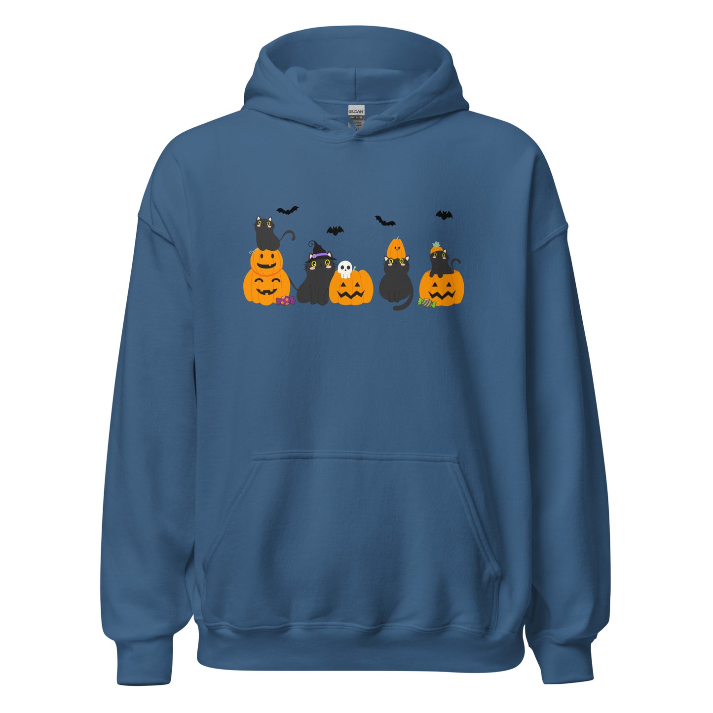 Halloween Pumpkin Cats Unisex Hoodie