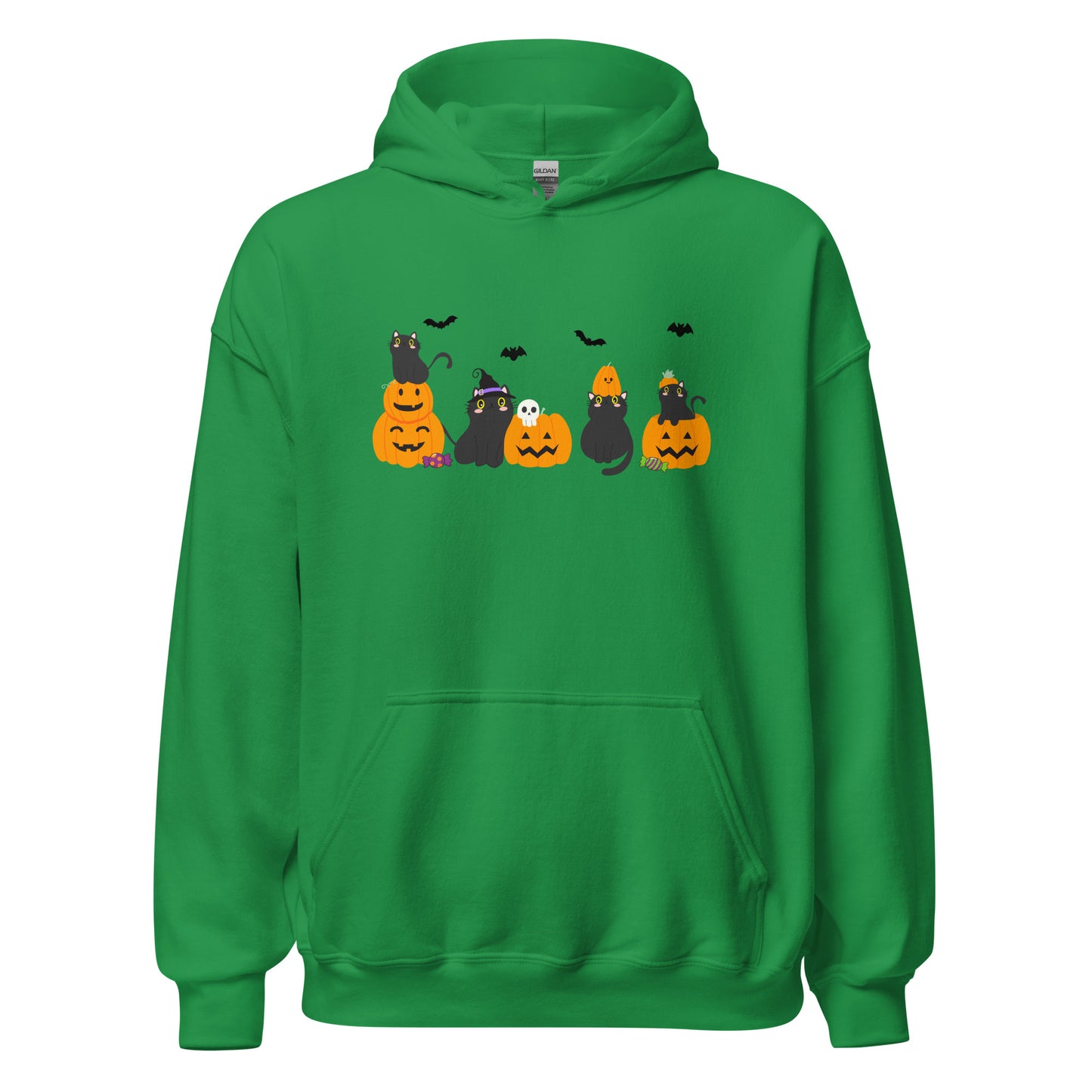 Halloween Pumpkin Cats Unisex Hoodie