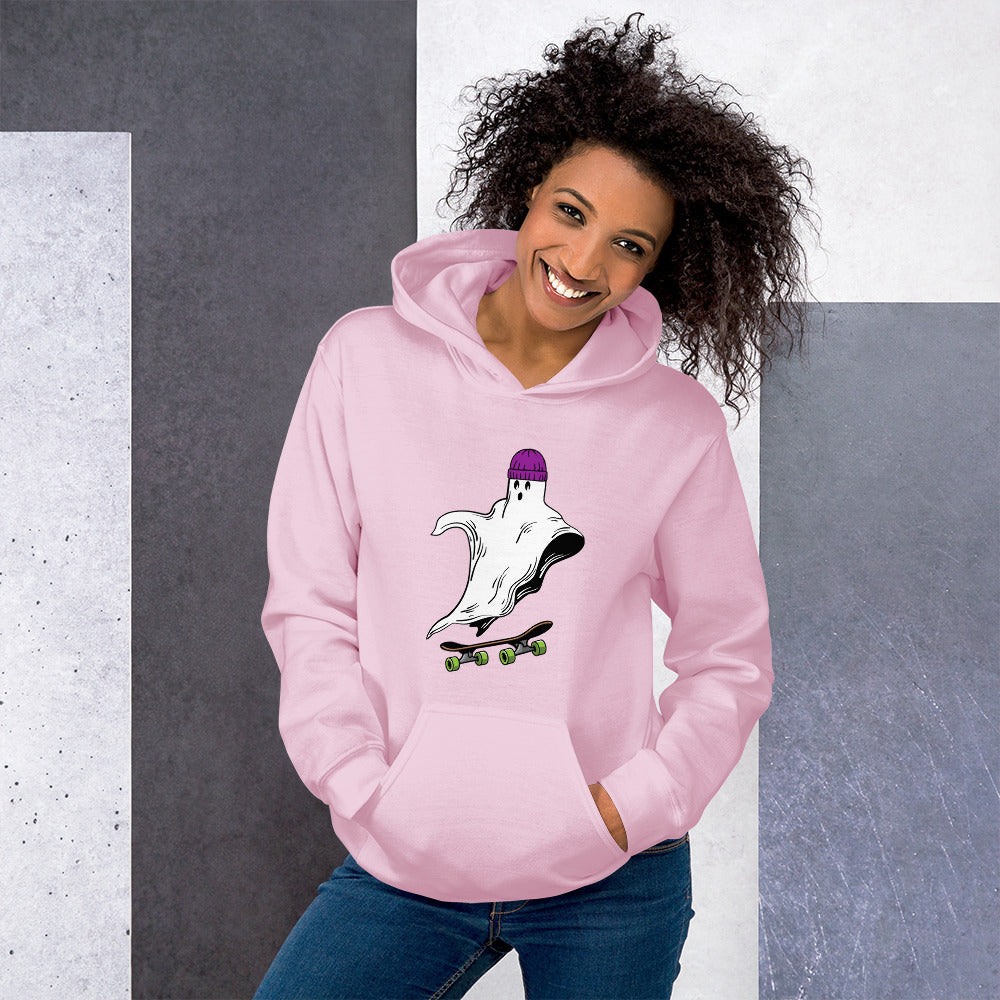 Skateboard Ghost Boo Unisex Hoodie