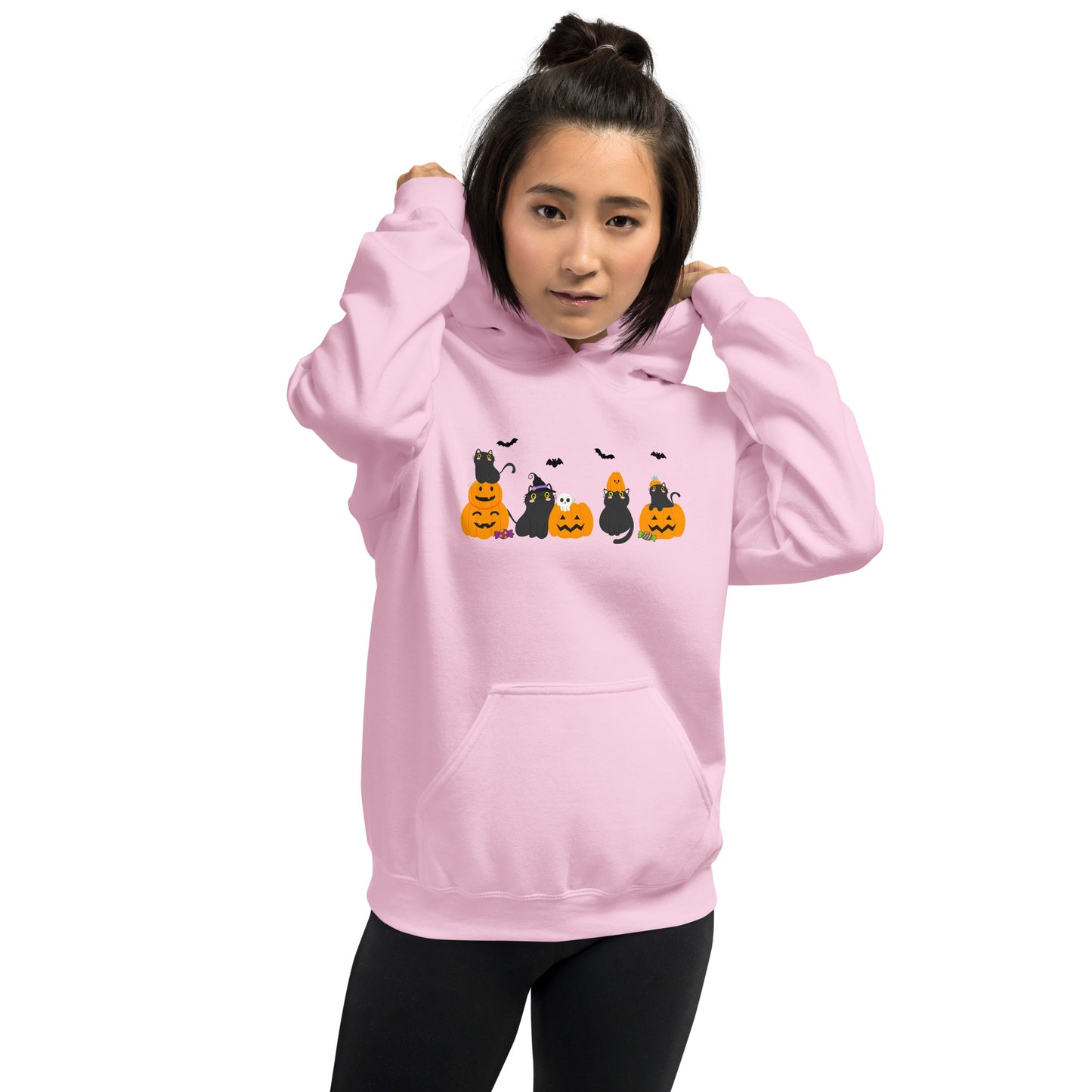 Halloween Pumpkin Cats Unisex Hoodie