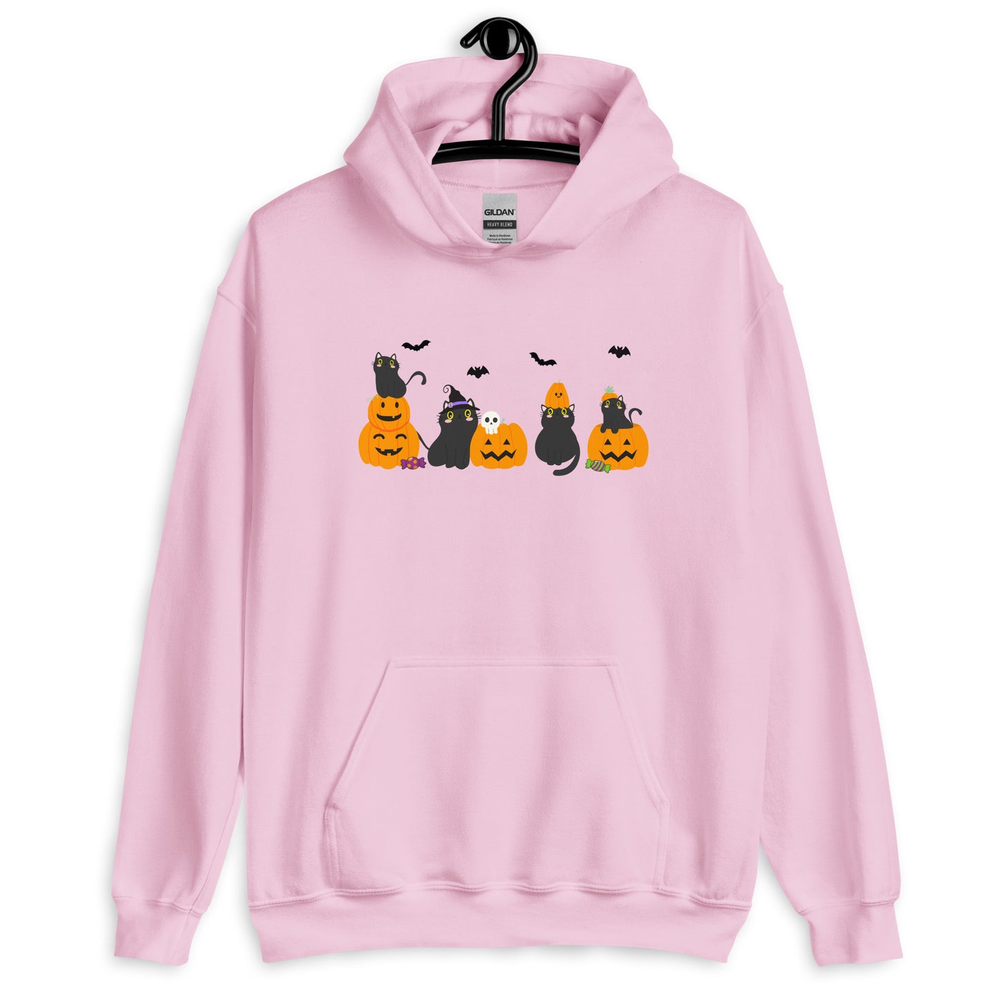 Halloween Pumpkin Cats Unisex Hoodie