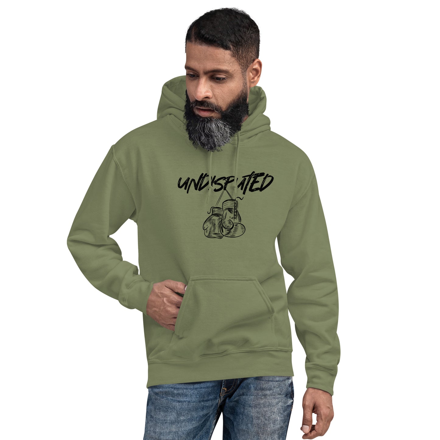 Undisputed Vintage Boxing Gloves Unisex Hoodie