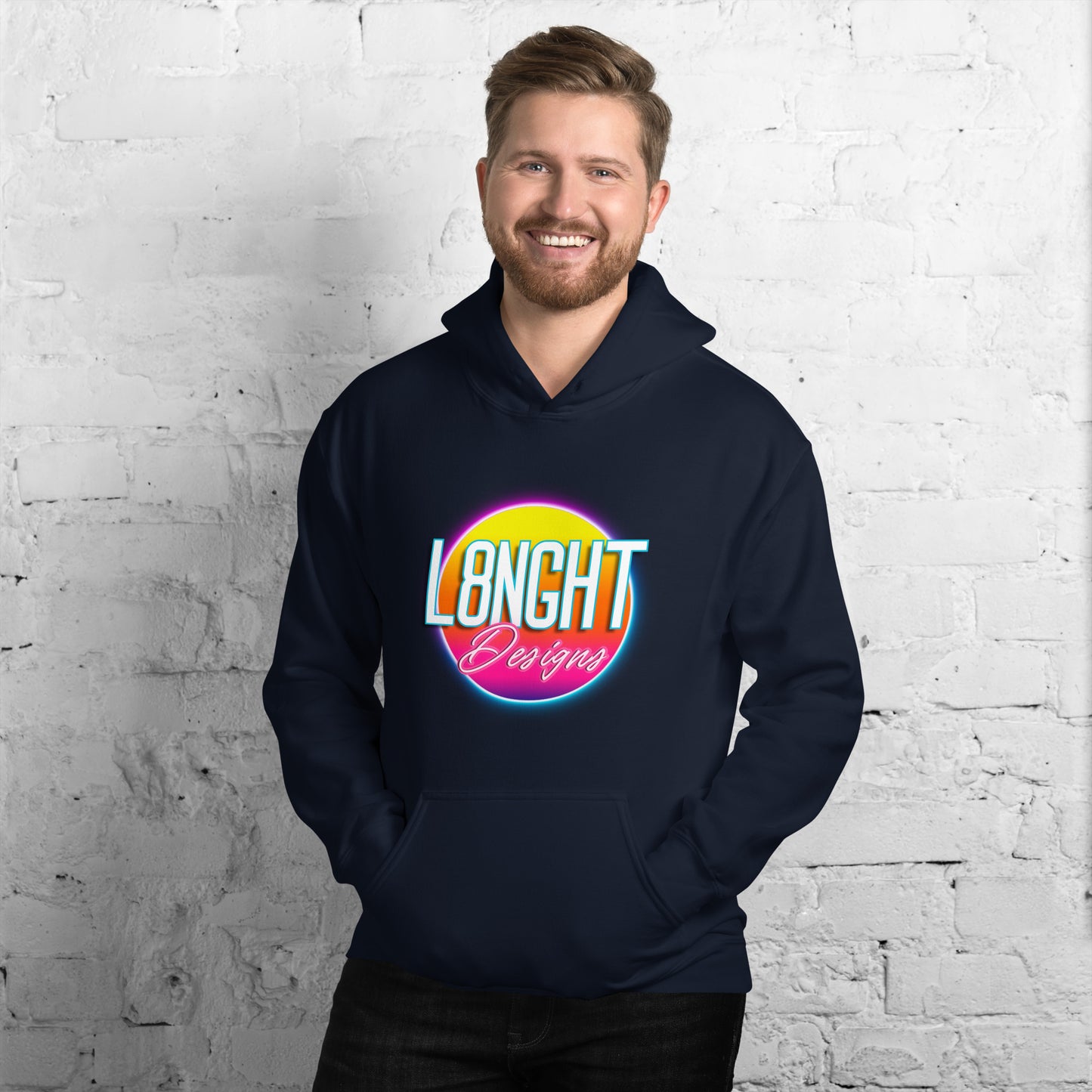 L8NGHT 3D neon logo Unisex Hoodie