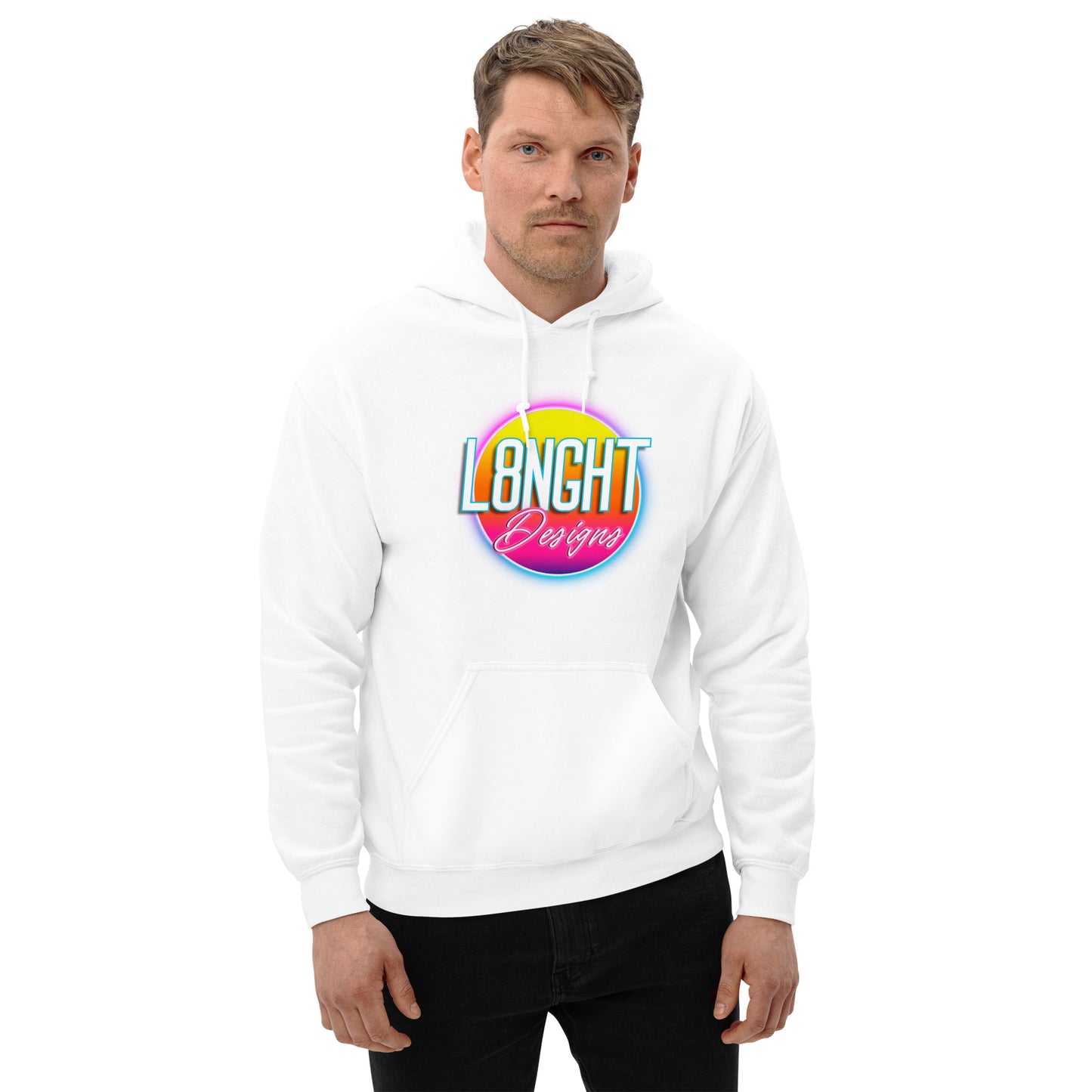 L8NGHT 3D neon logo Unisex Hoodie