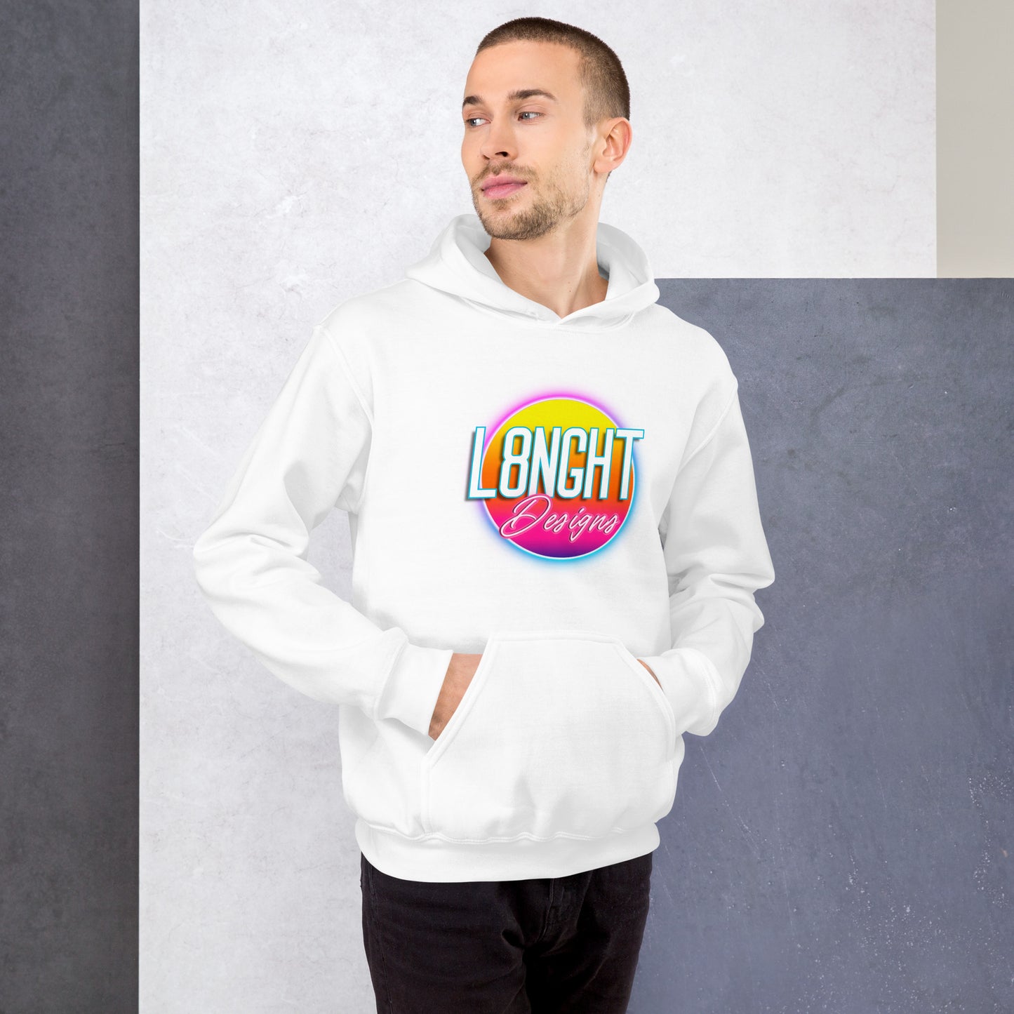 L8NGHT 3D neon logo Unisex Hoodie