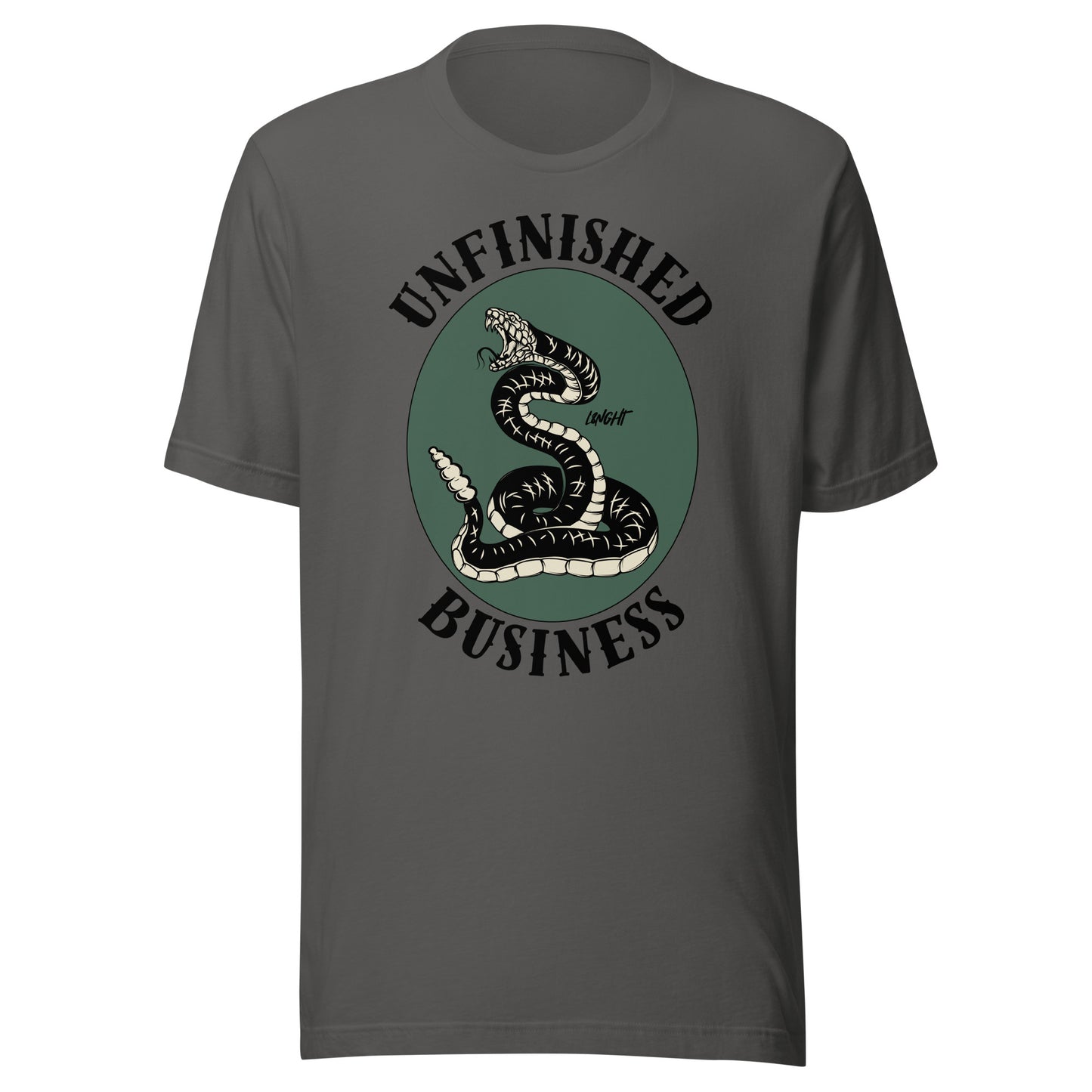 Unfinished Business Rattlesnake Unisex t-shirt