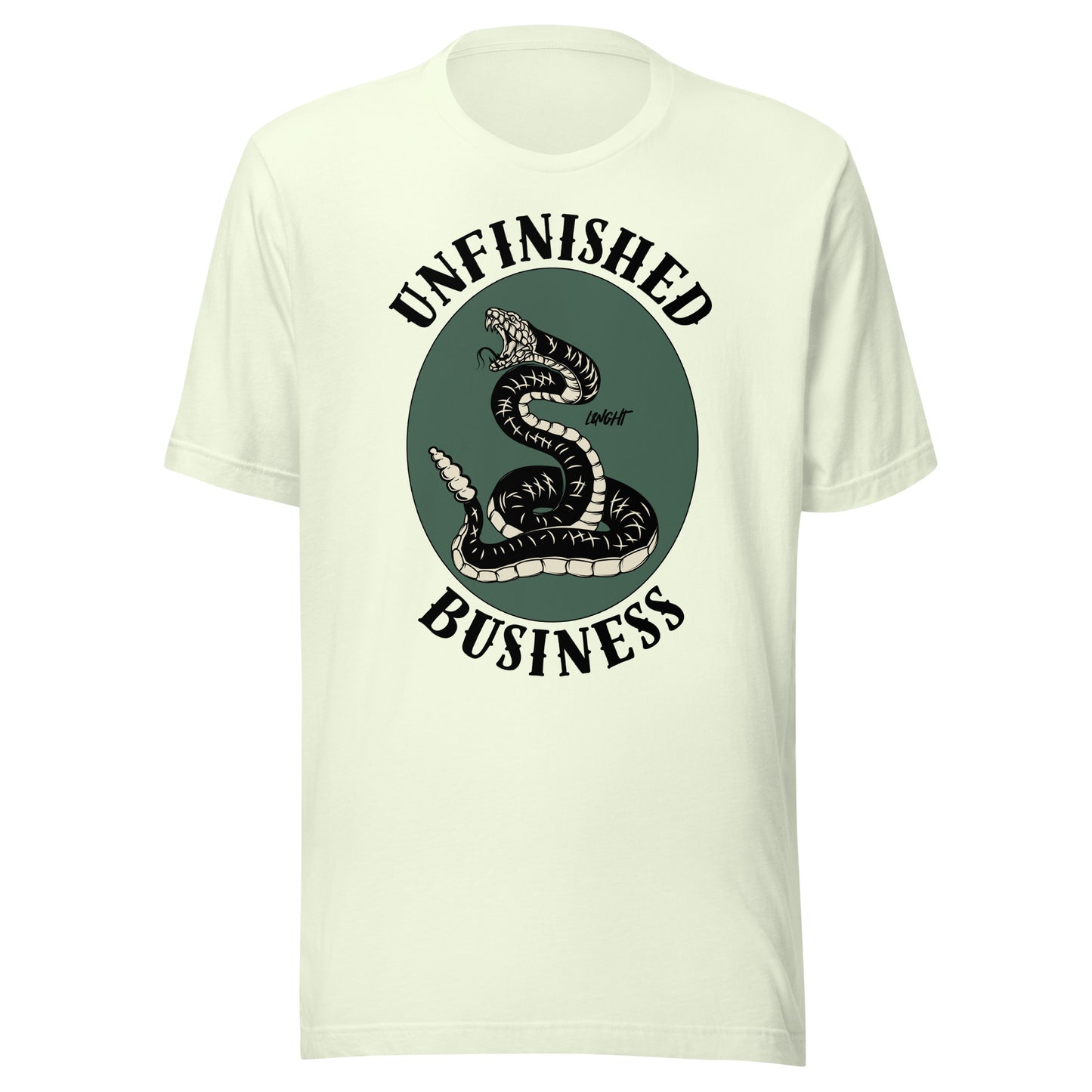 Unfinished Business Rattlesnake Unisex t-shirt