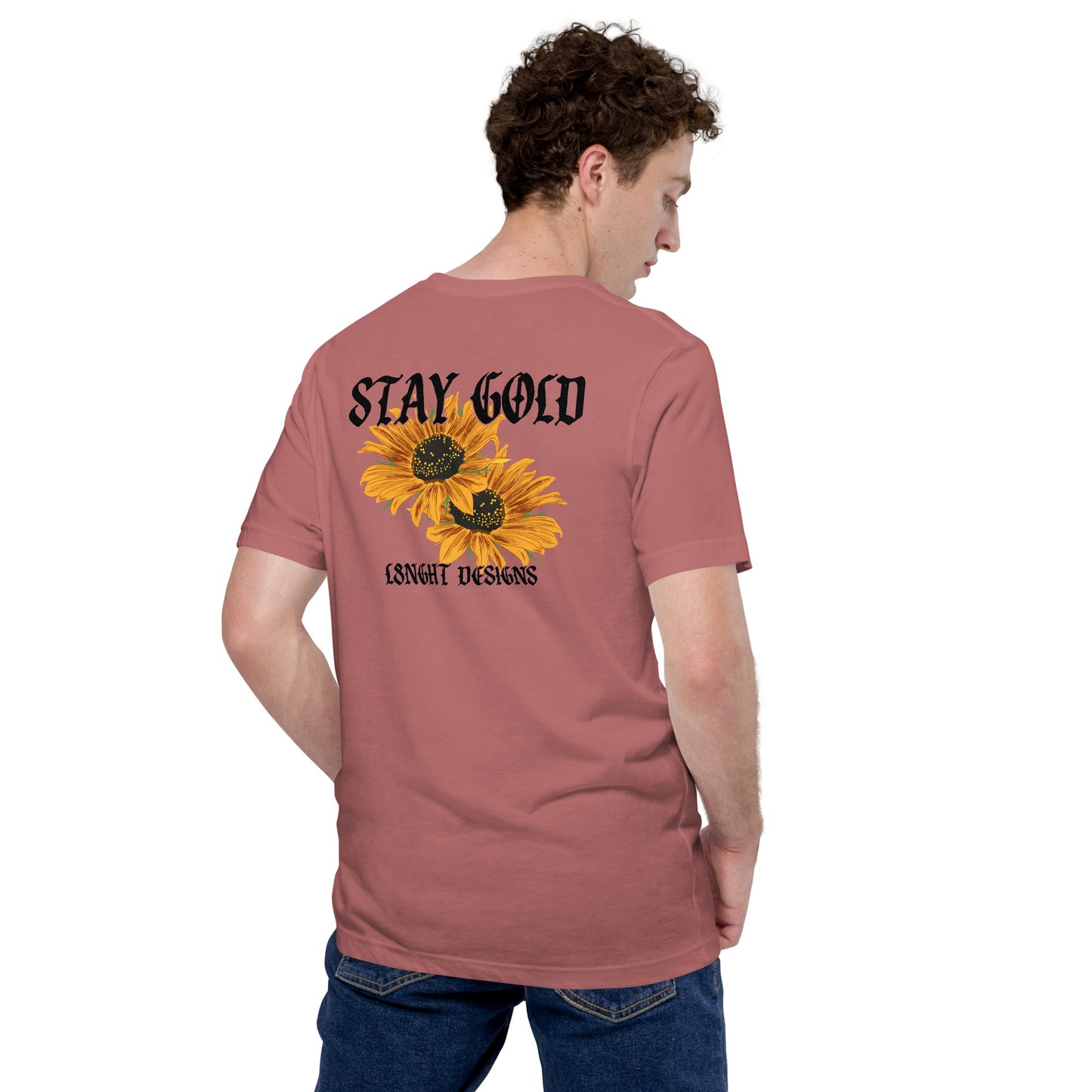 Stay Gold Sunflowers Unisex t-shirt