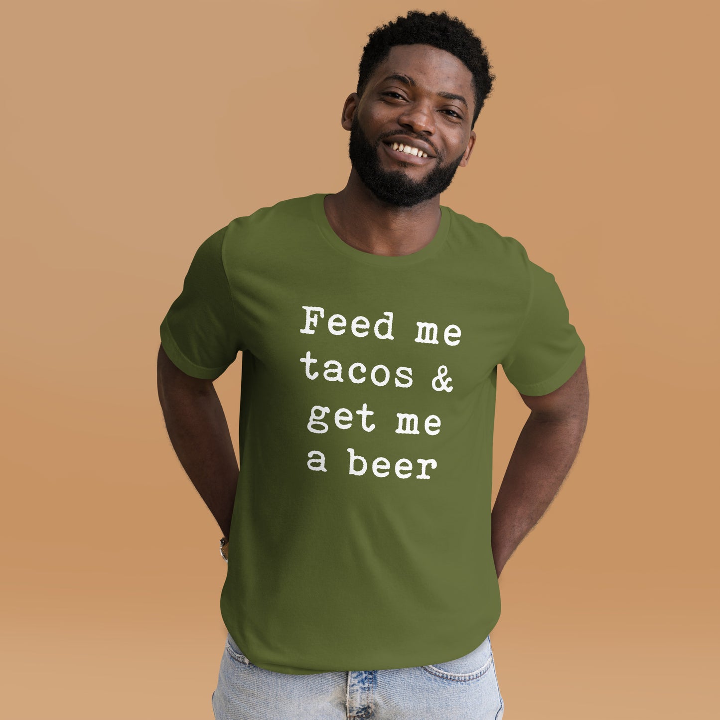 Feed me tacos & get me a beer Unisex t-shirt