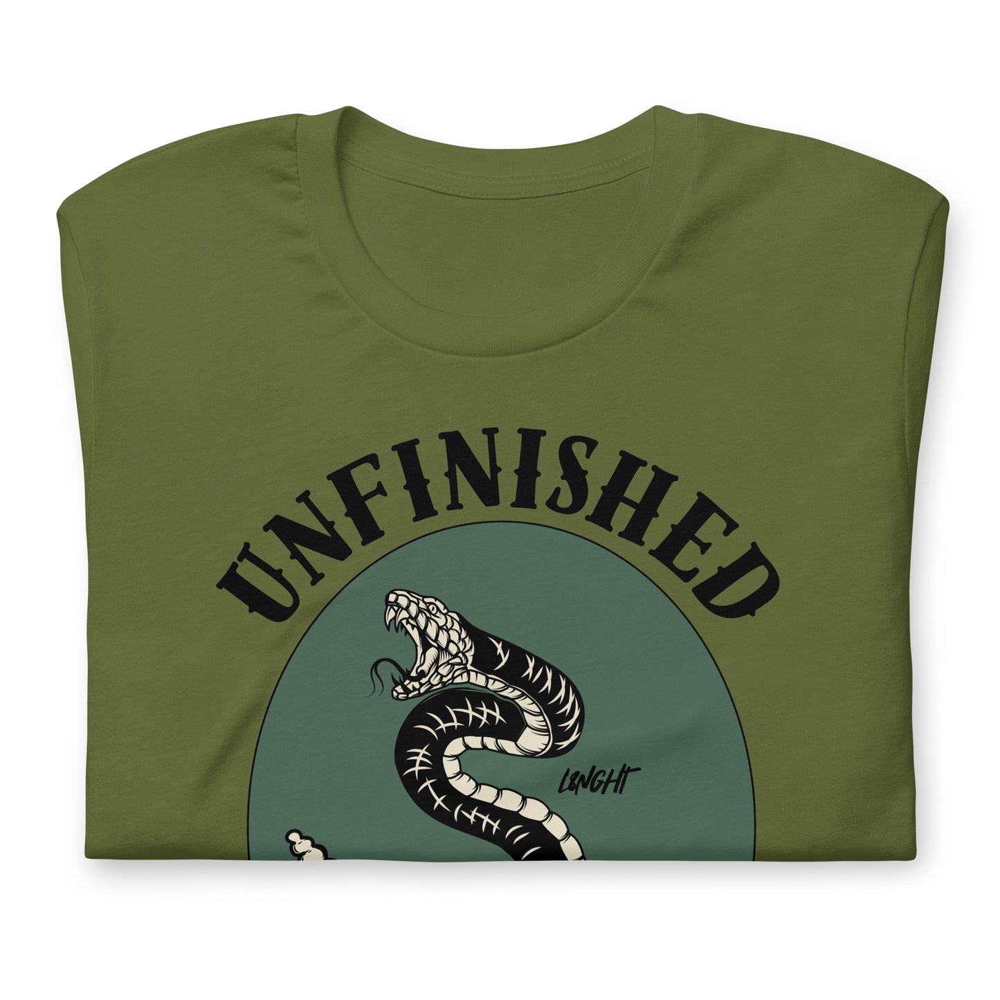 Unfinished Business Rattlesnake Unisex t-shirt