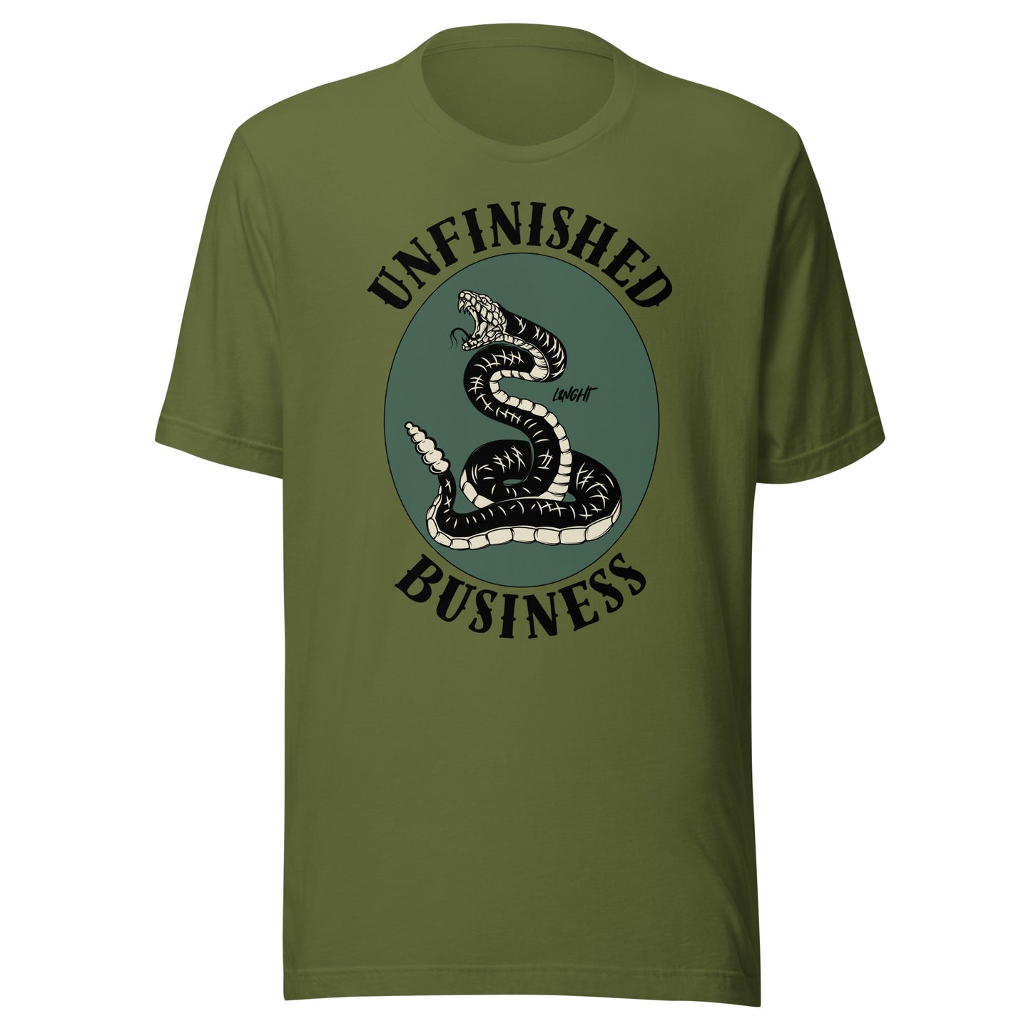 Unfinished Business Rattlesnake Unisex t-shirt