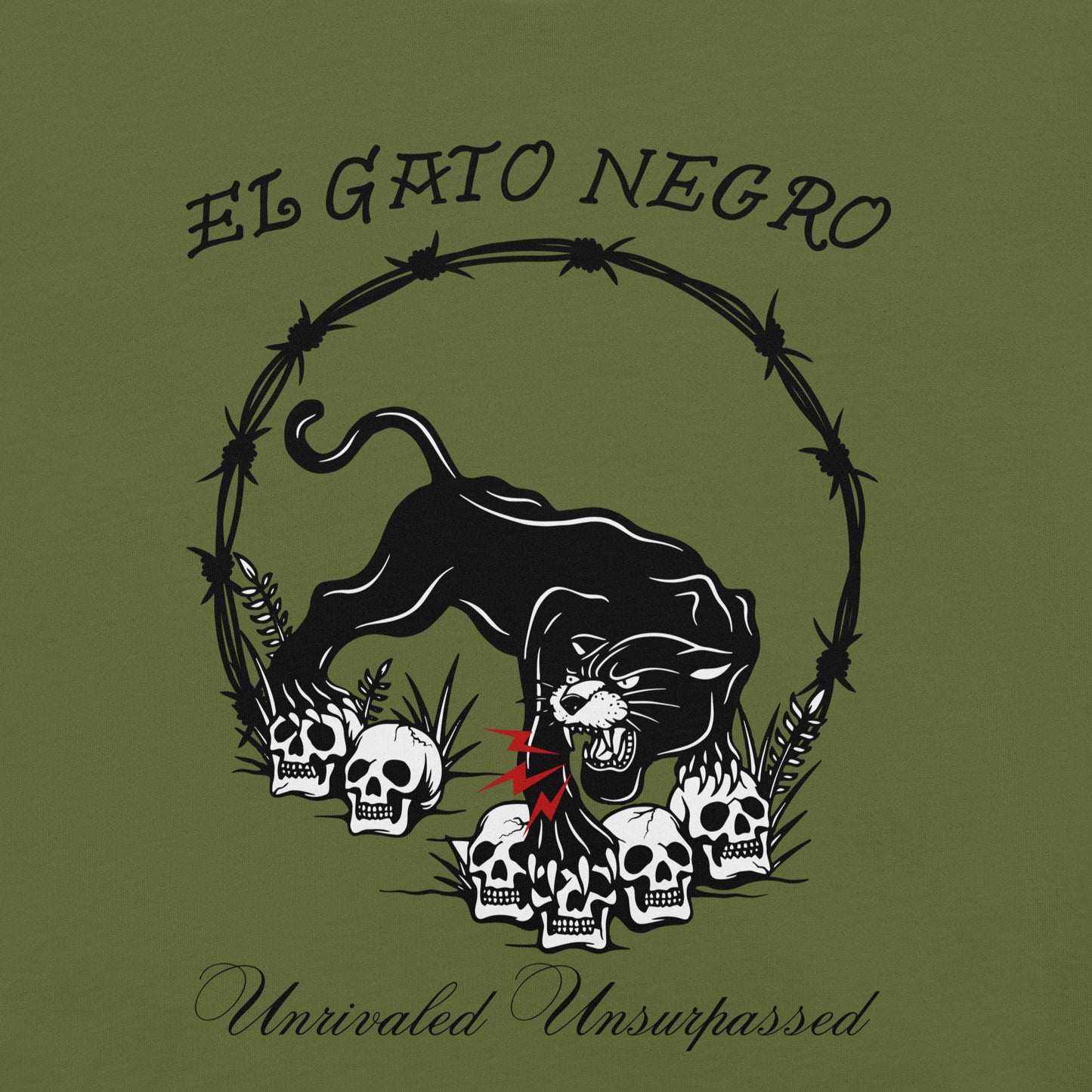 El Gato Negro - Unrivaled Unsurpassed Unisex t-shirt