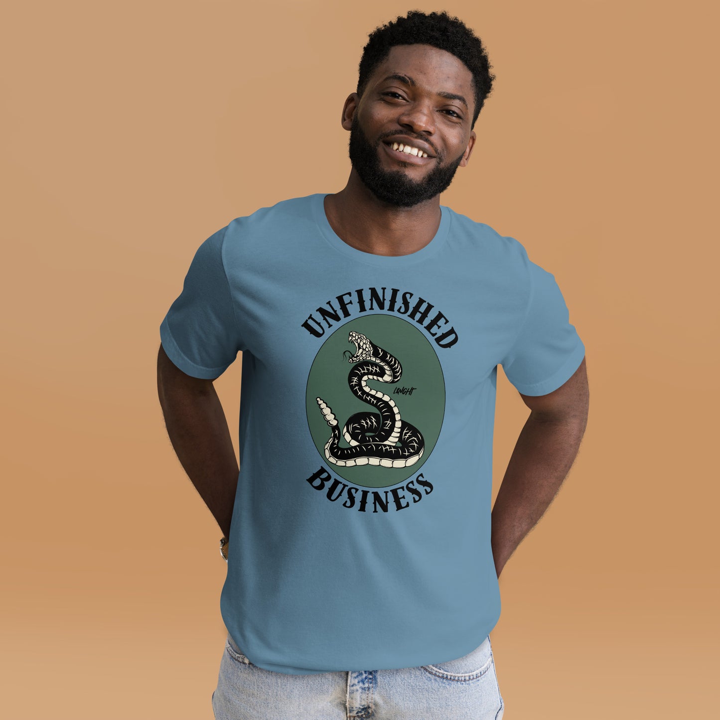 Unfinished Business Rattlesnake Unisex t-shirt