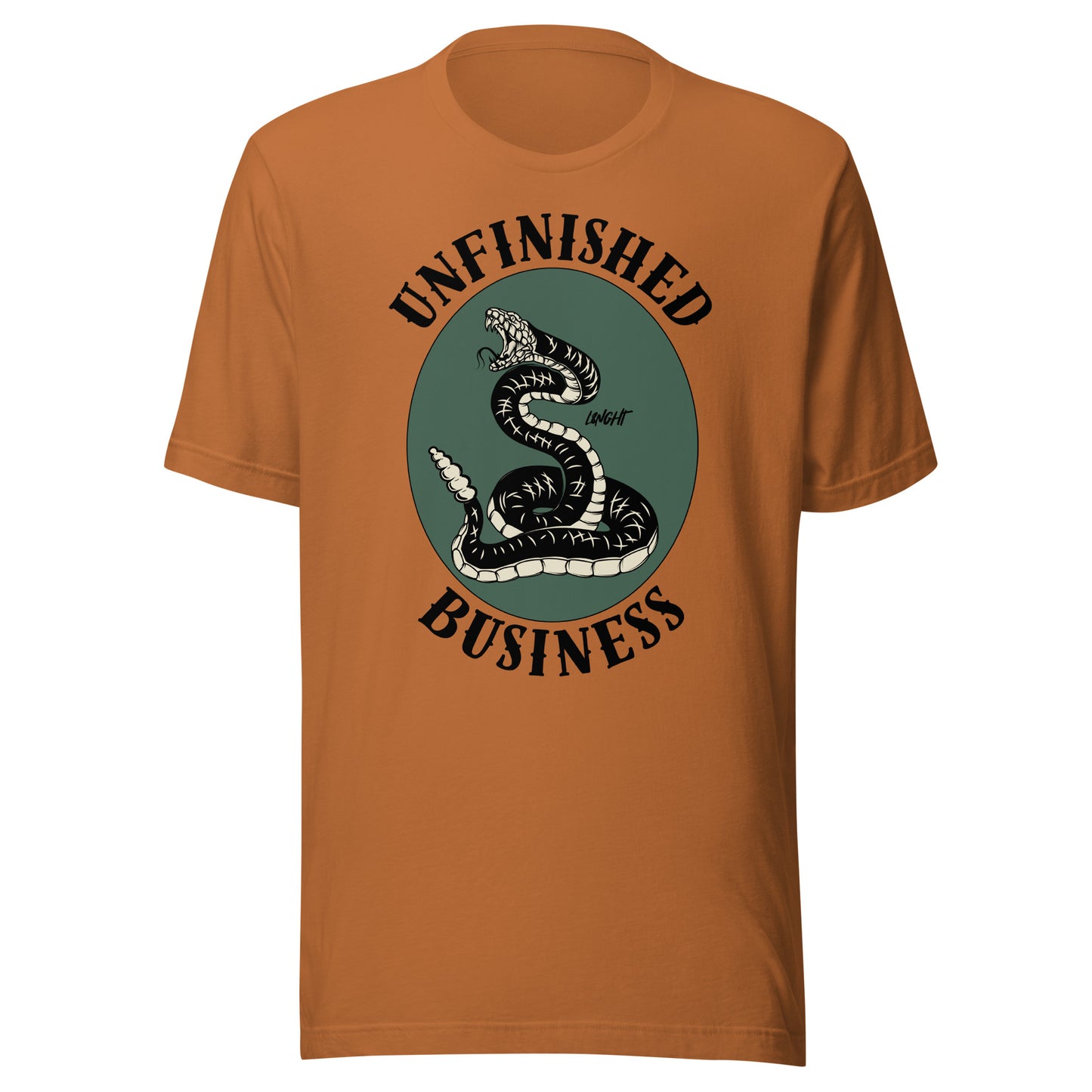 Unfinished Business Rattlesnake Unisex t-shirt