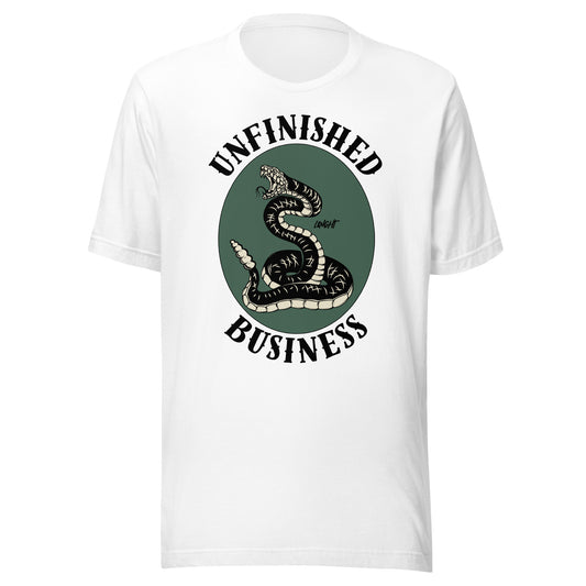 Unfinished Business Rattlesnake Unisex t-shirt