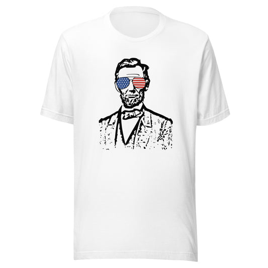 Abe Lincoln Came to Party Unisex t-shirt