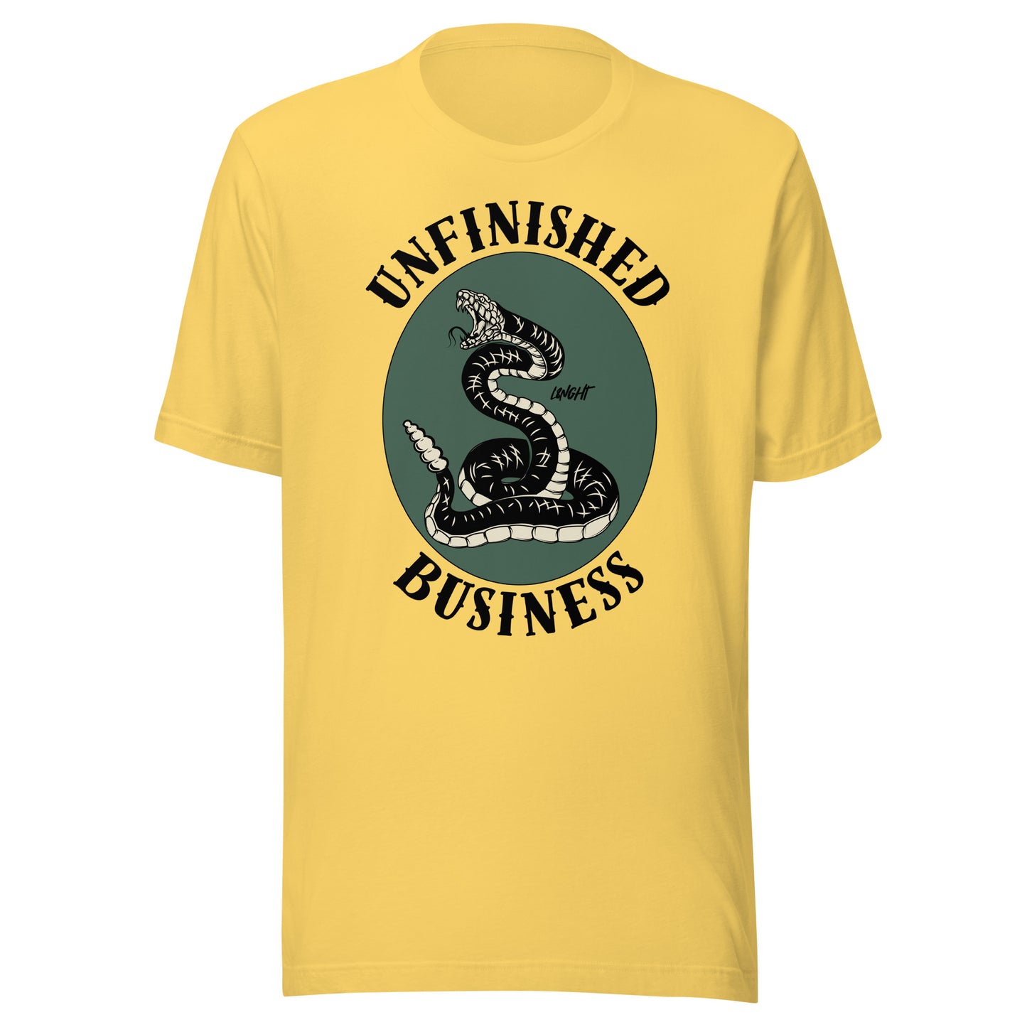 Unfinished Business Rattlesnake Unisex t-shirt