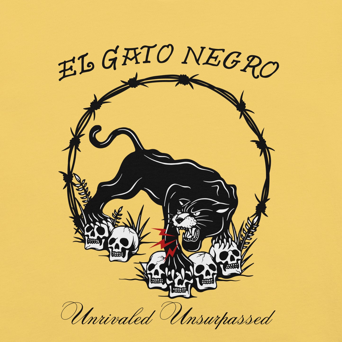 El Gato Negro - Unrivaled Unsurpassed Unisex t-shirt