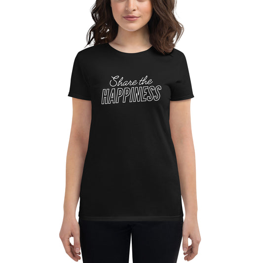 Share the HAPPINESS Women's short sleeve t-shirt