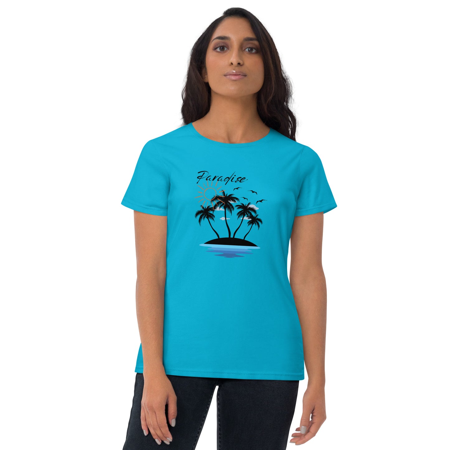 Paradise Beach Awaits Women's short sleeve t-shirt