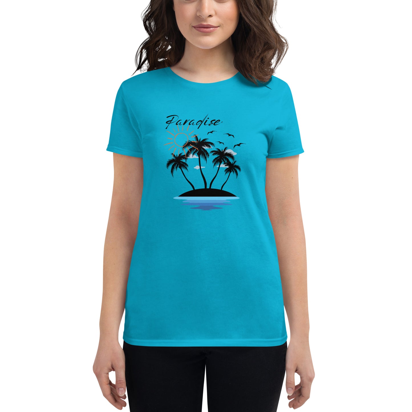 Paradise Beach Awaits Women's short sleeve t-shirt