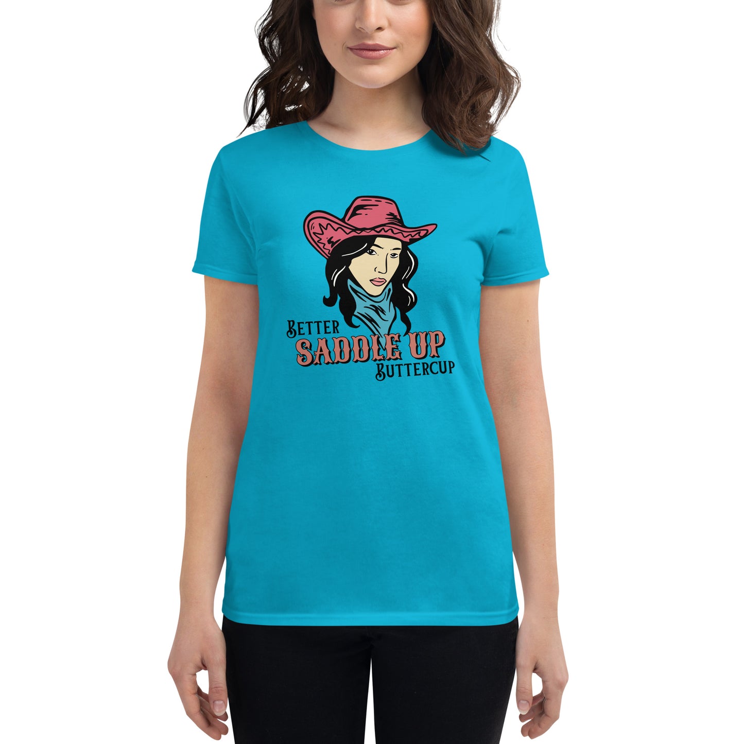 Better SADDLE UP Buttercup Women's short sleeve t-shirt