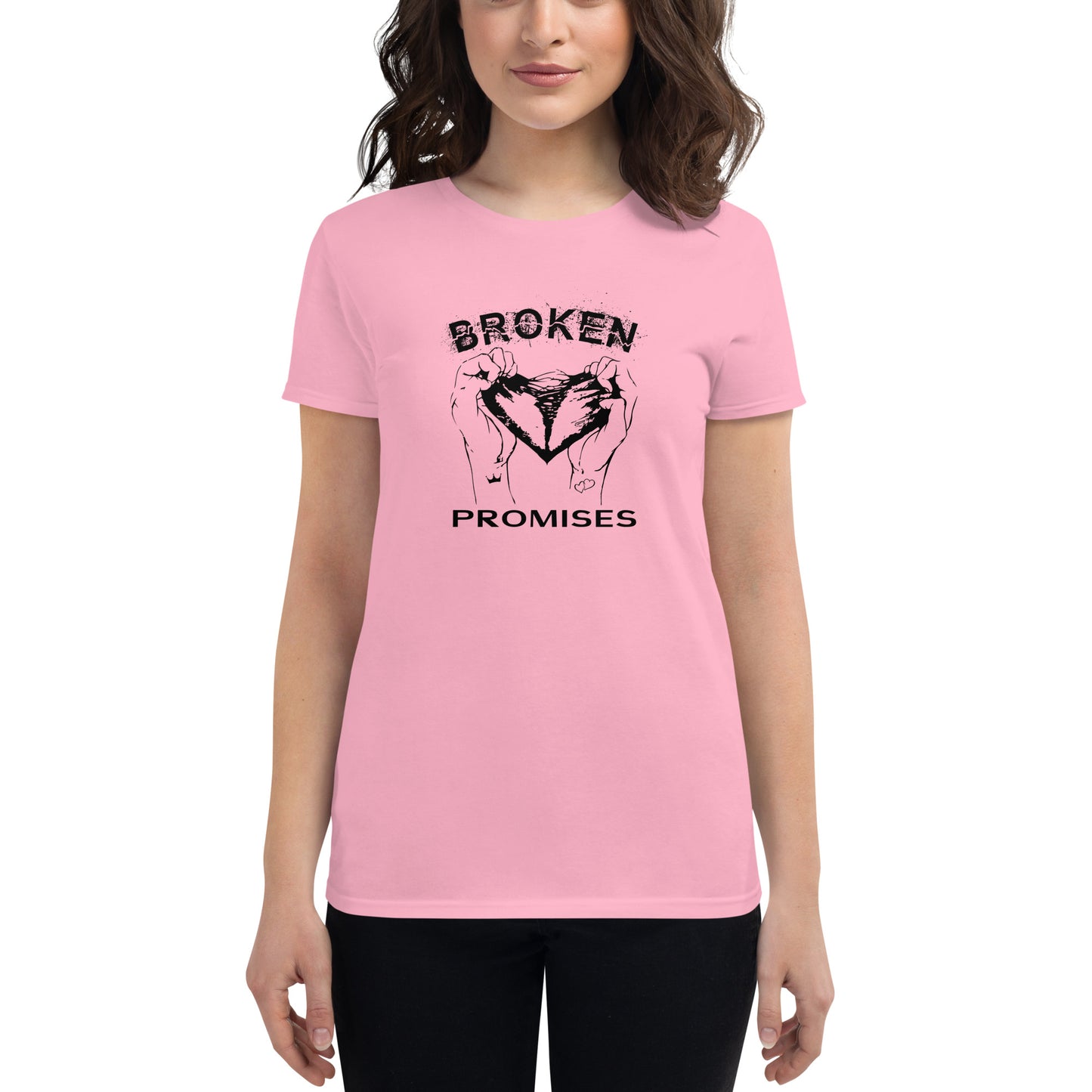 Broken Promises Heart Break Women's short sleeve t-shirt