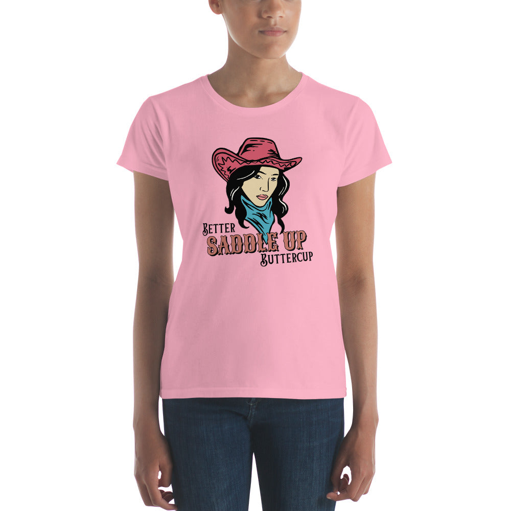 Better SADDLE UP Buttercup Women's short sleeve t-shirt