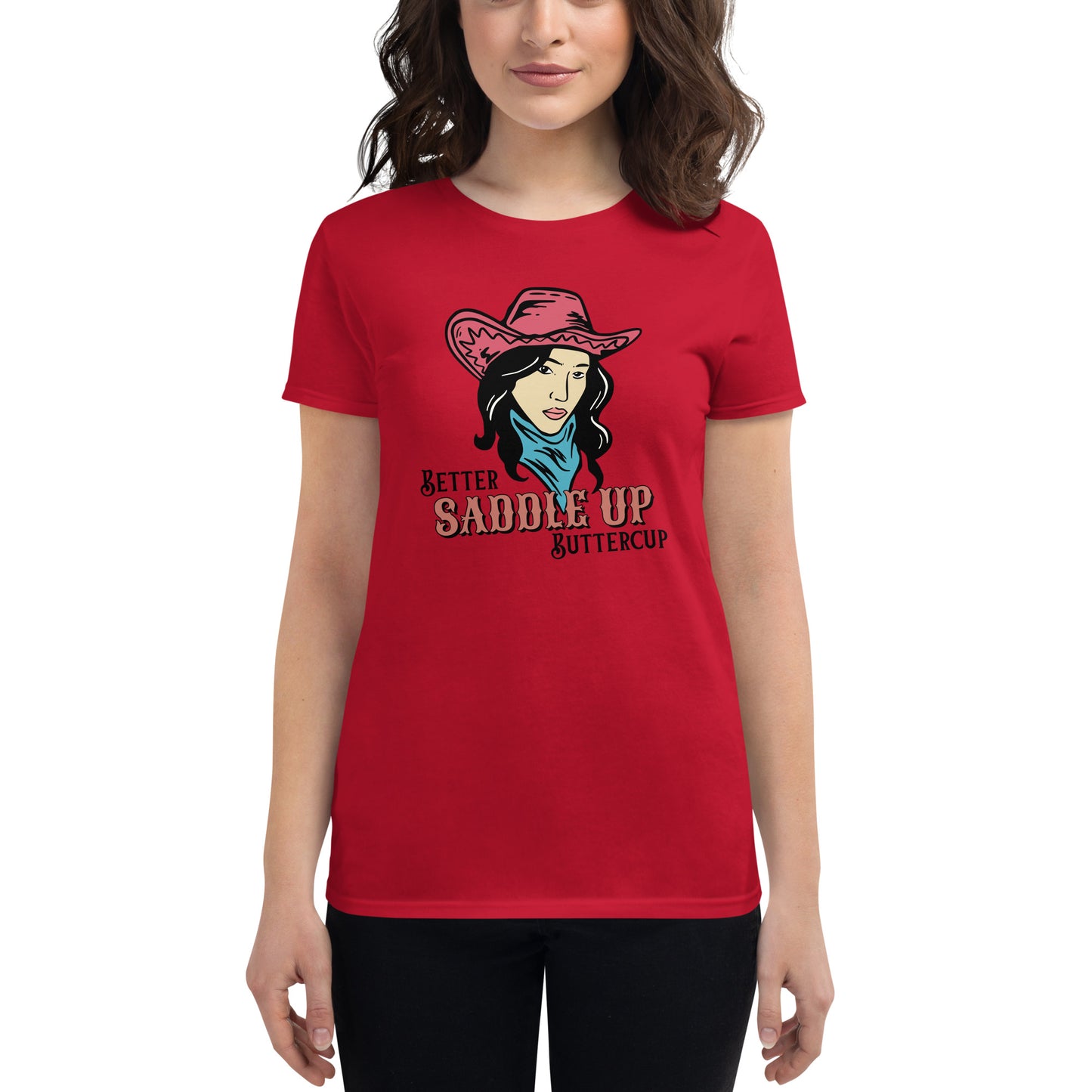 Better SADDLE UP Buttercup Women's short sleeve t-shirt