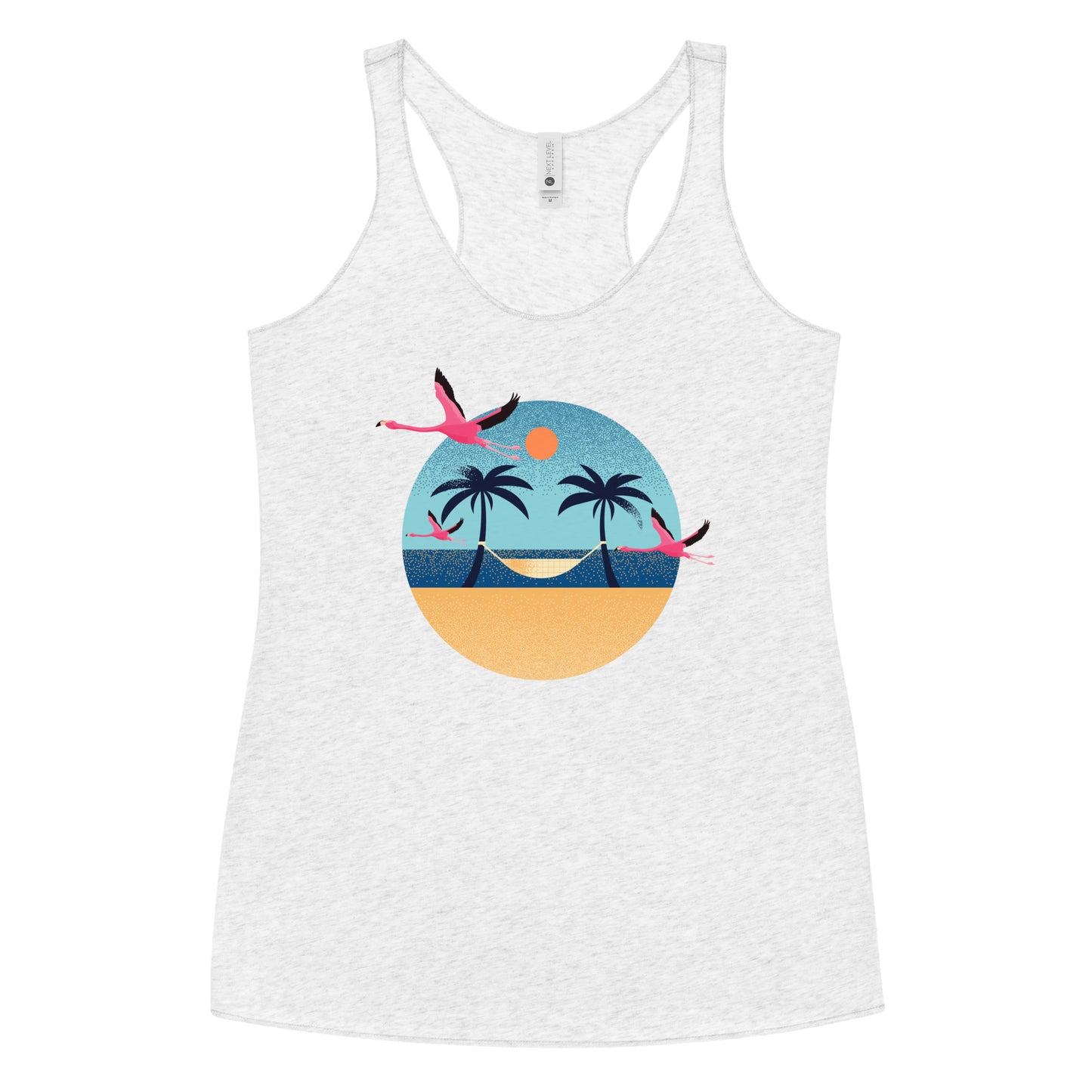 Flamingo Beach Women's Racerback Tank