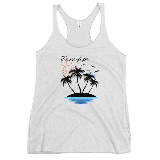 Paradise Beach Awaits Women's Racerback Tank