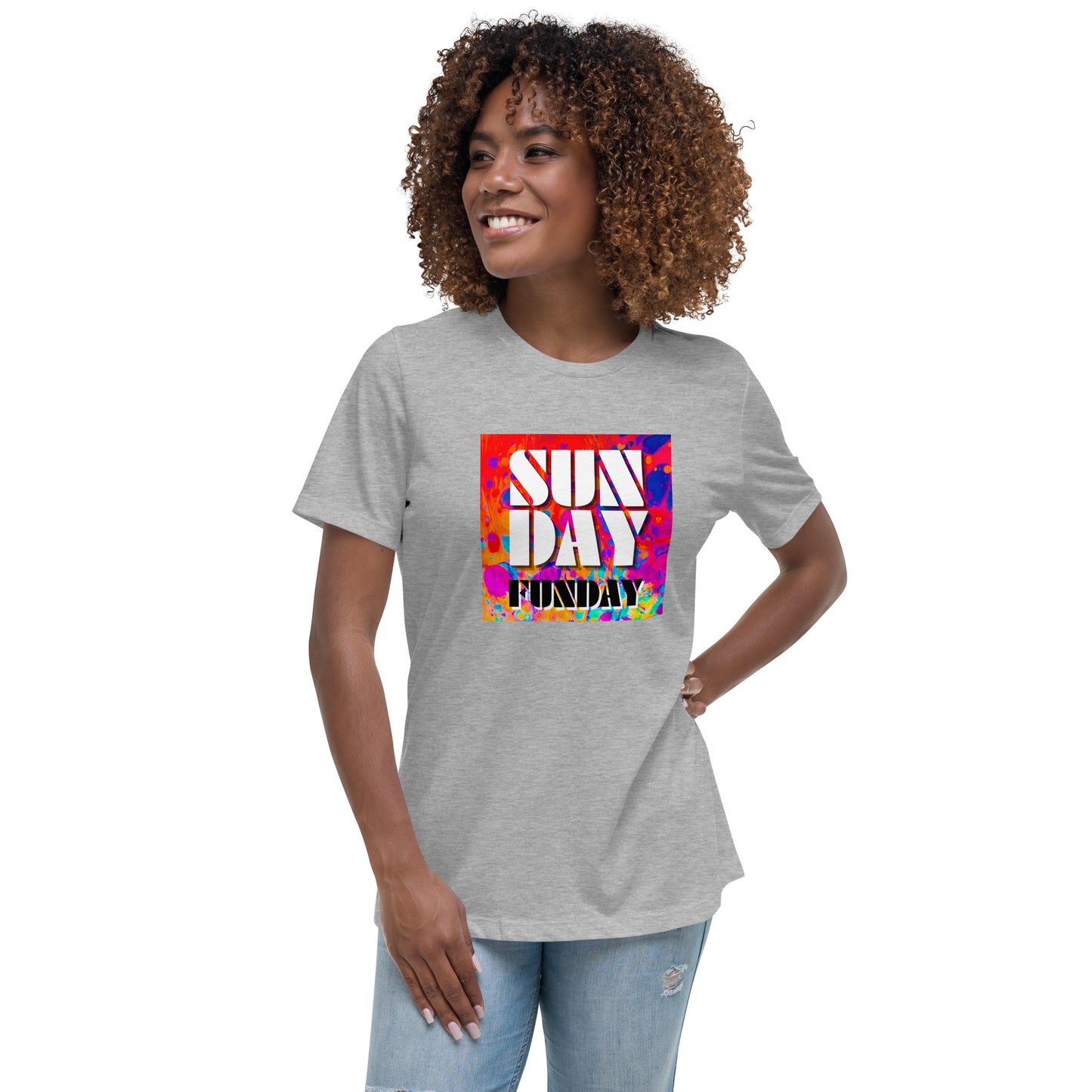 Sunday Funday Artsy Women's Relaxed T-Shirt