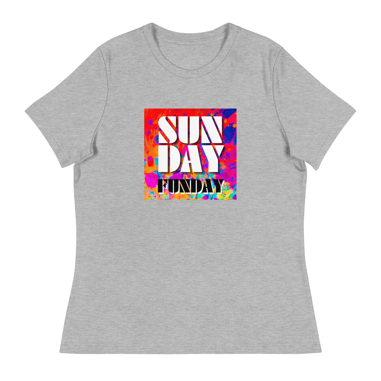 Sunday Funday Artsy Women's Relaxed T-Shirt