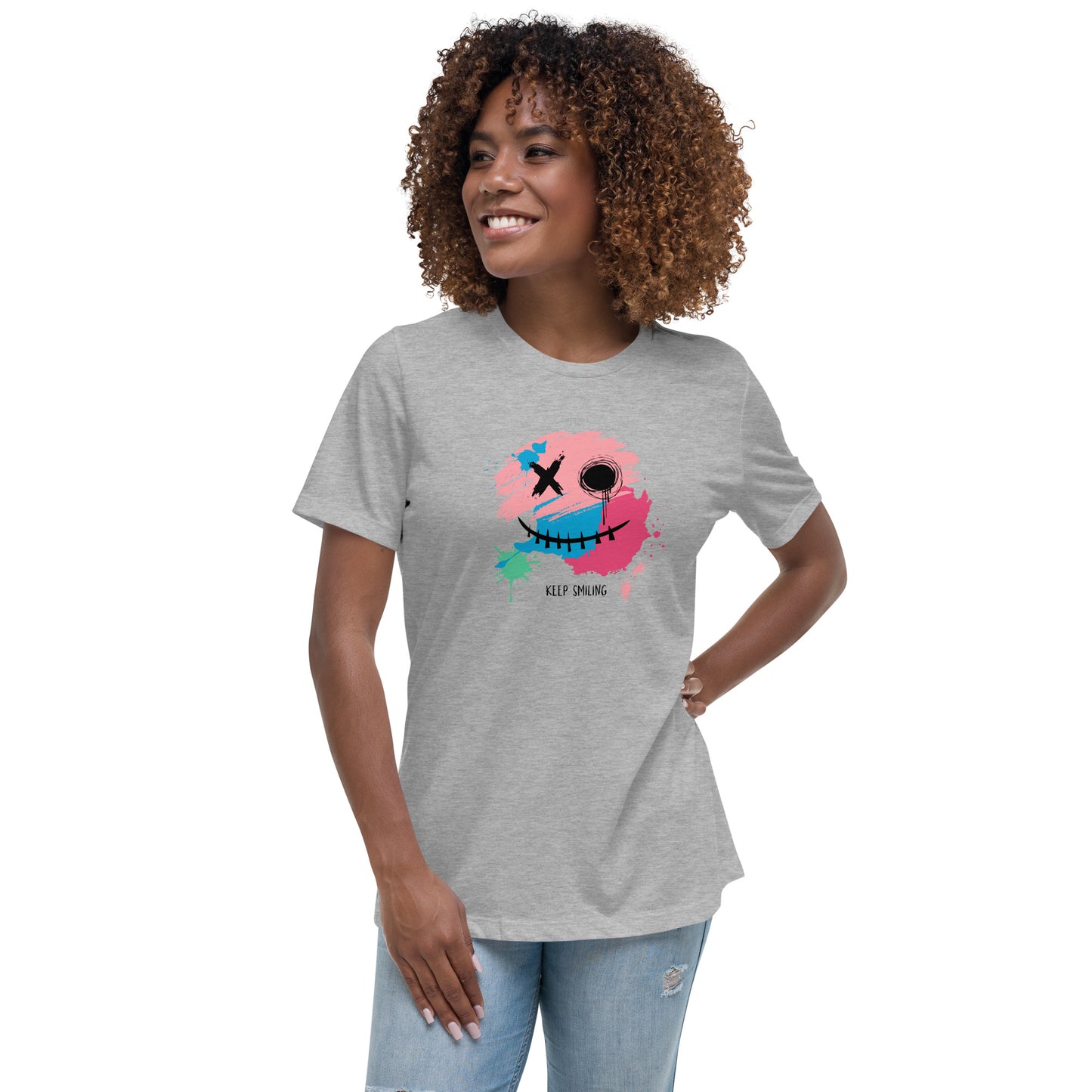 Keep Smiling Women's Relaxed T-Shirt