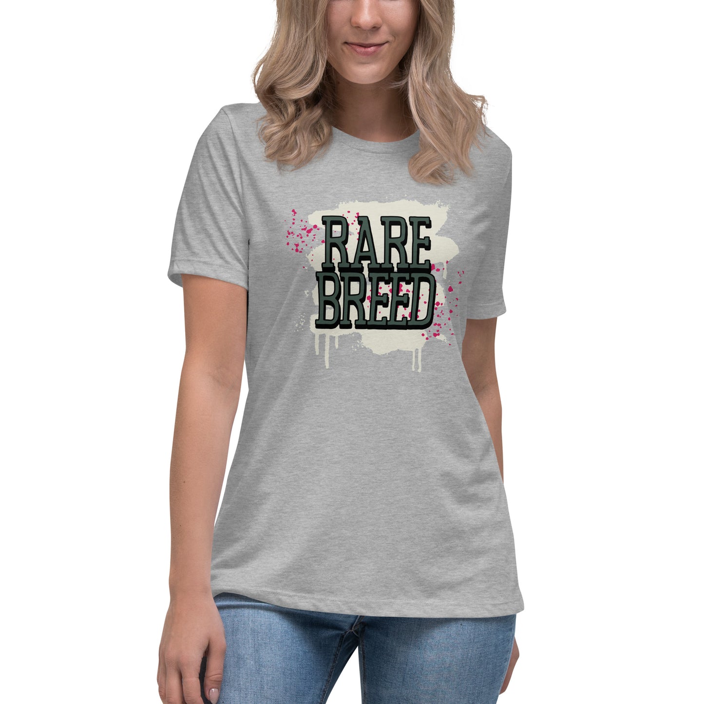 Rare Breed Graffiti Splatter Women's Relaxed T-Shirt