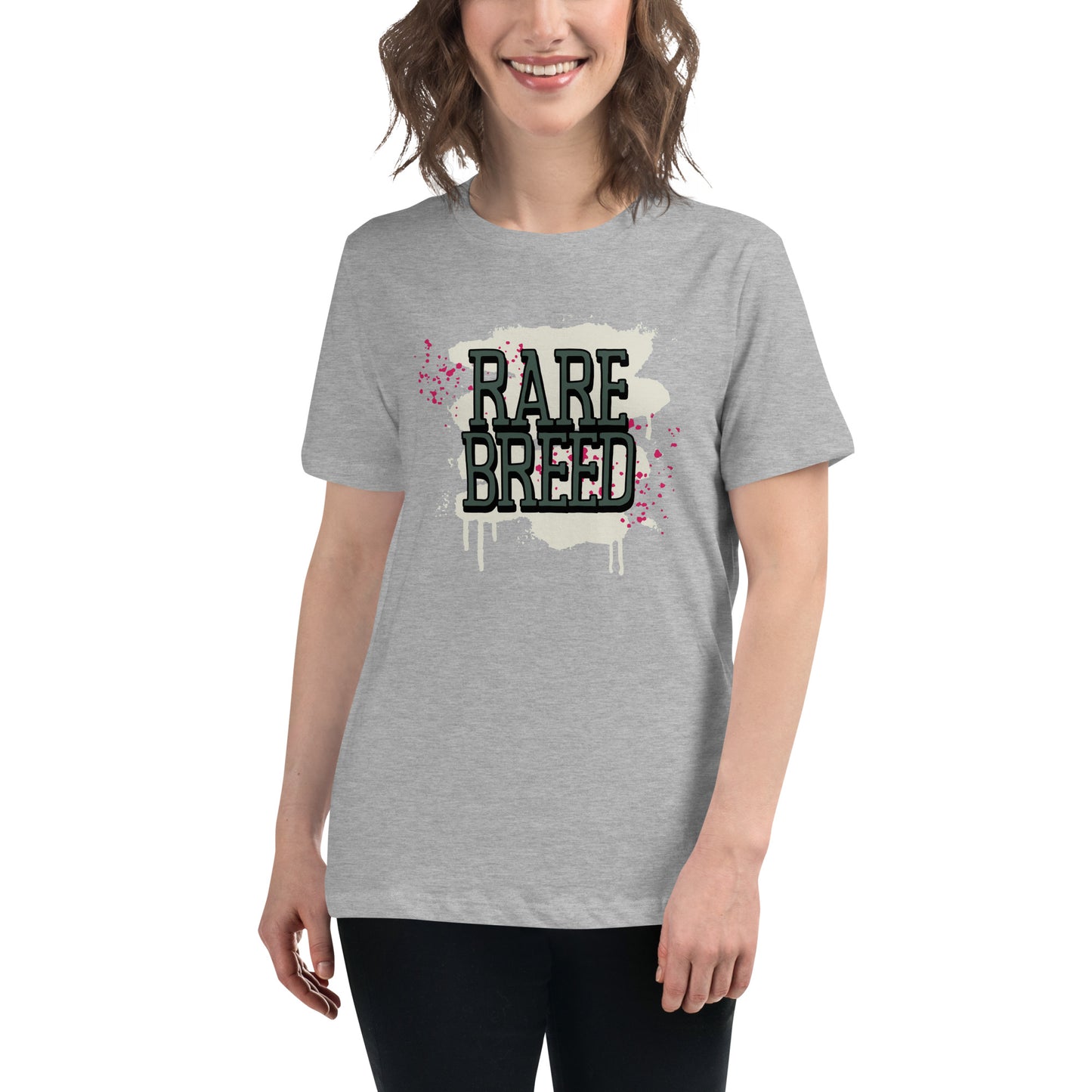 Rare Breed Graffiti Splatter Women's Relaxed T-Shirt