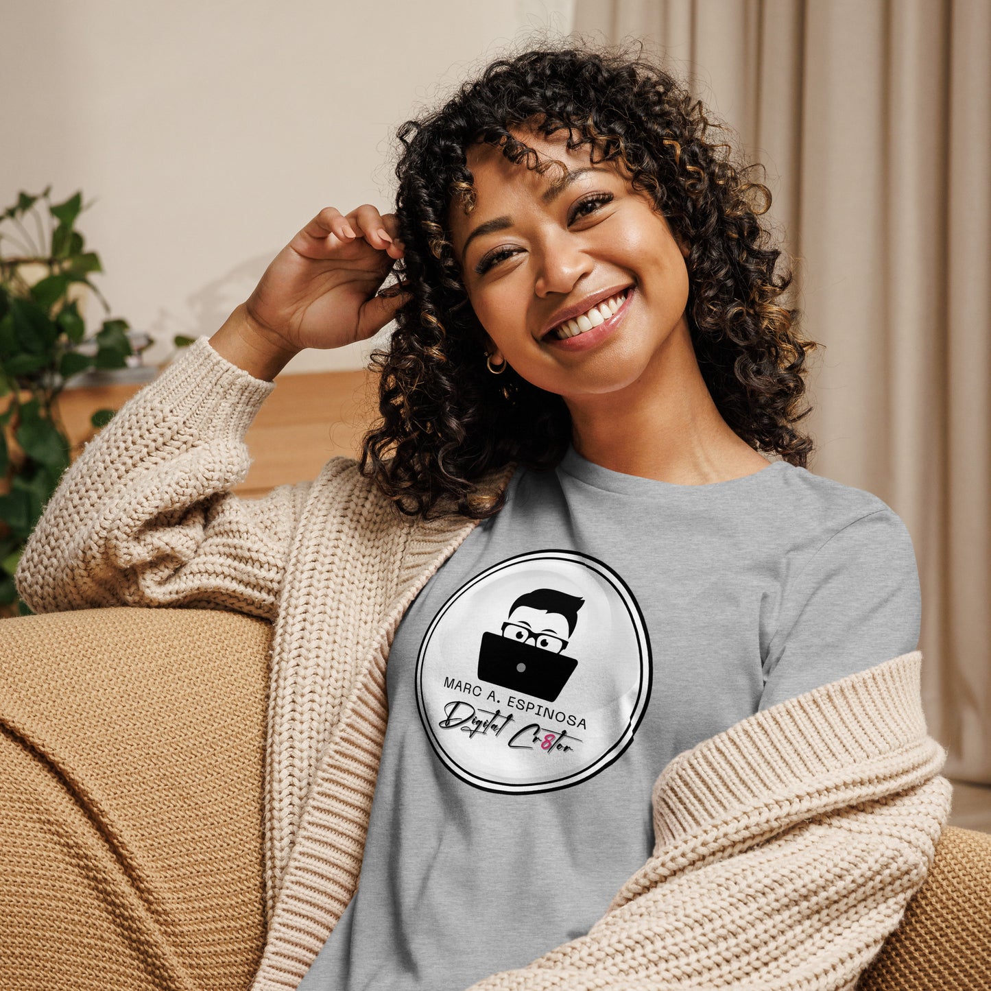 Digital Cr8tor Logo Women's Relaxed T-Shirt