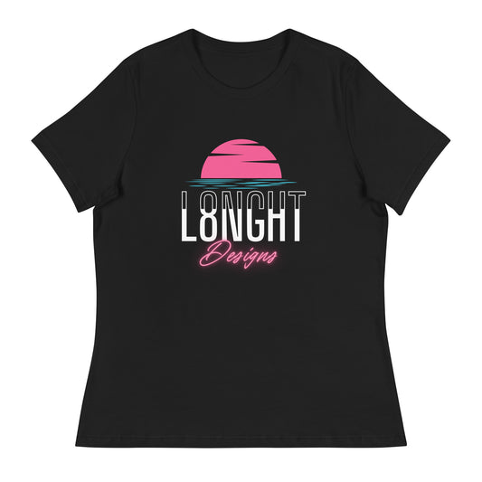 L8NGHT Designs Miami logo Women's Relaxed T-Shirt