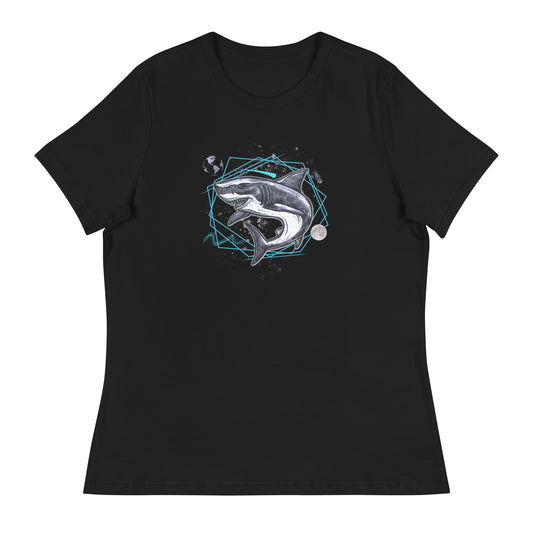 Underwater Galaxy Shark Women's Relaxed T-Shirt