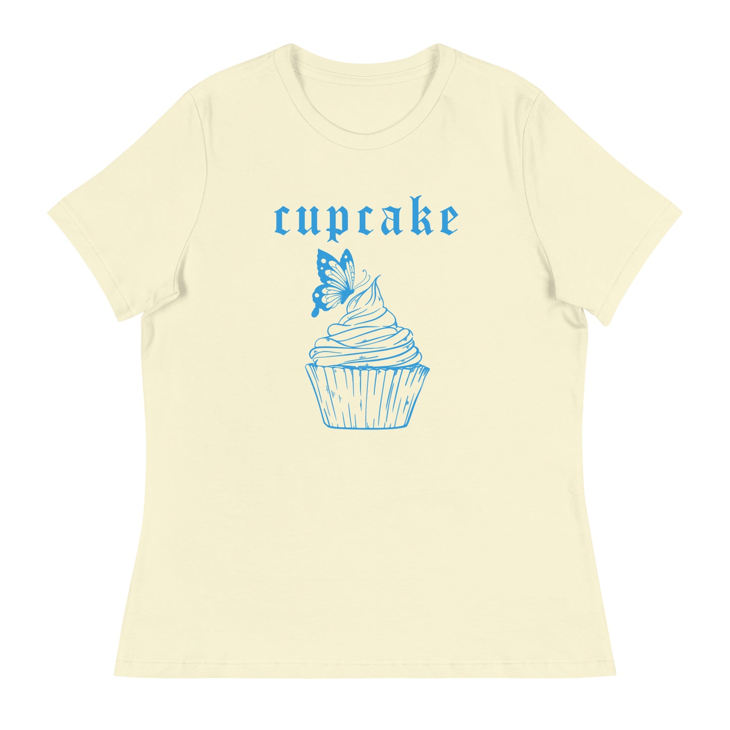 Cupcake Butterfly Women's Relaxed T-Shirt