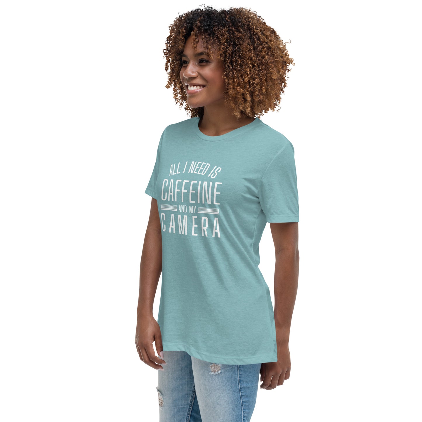 Caffeine and my Camera Women's Relaxed T-Shirt