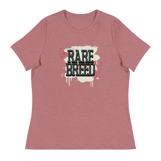 Rare Breed Graffiti Splatter Women's Relaxed T-Shirt